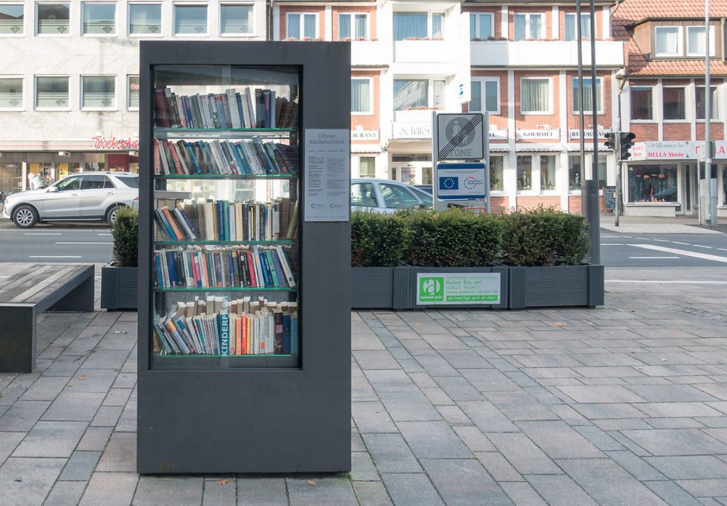 Offener Bücherschrank in Cloppenburg
